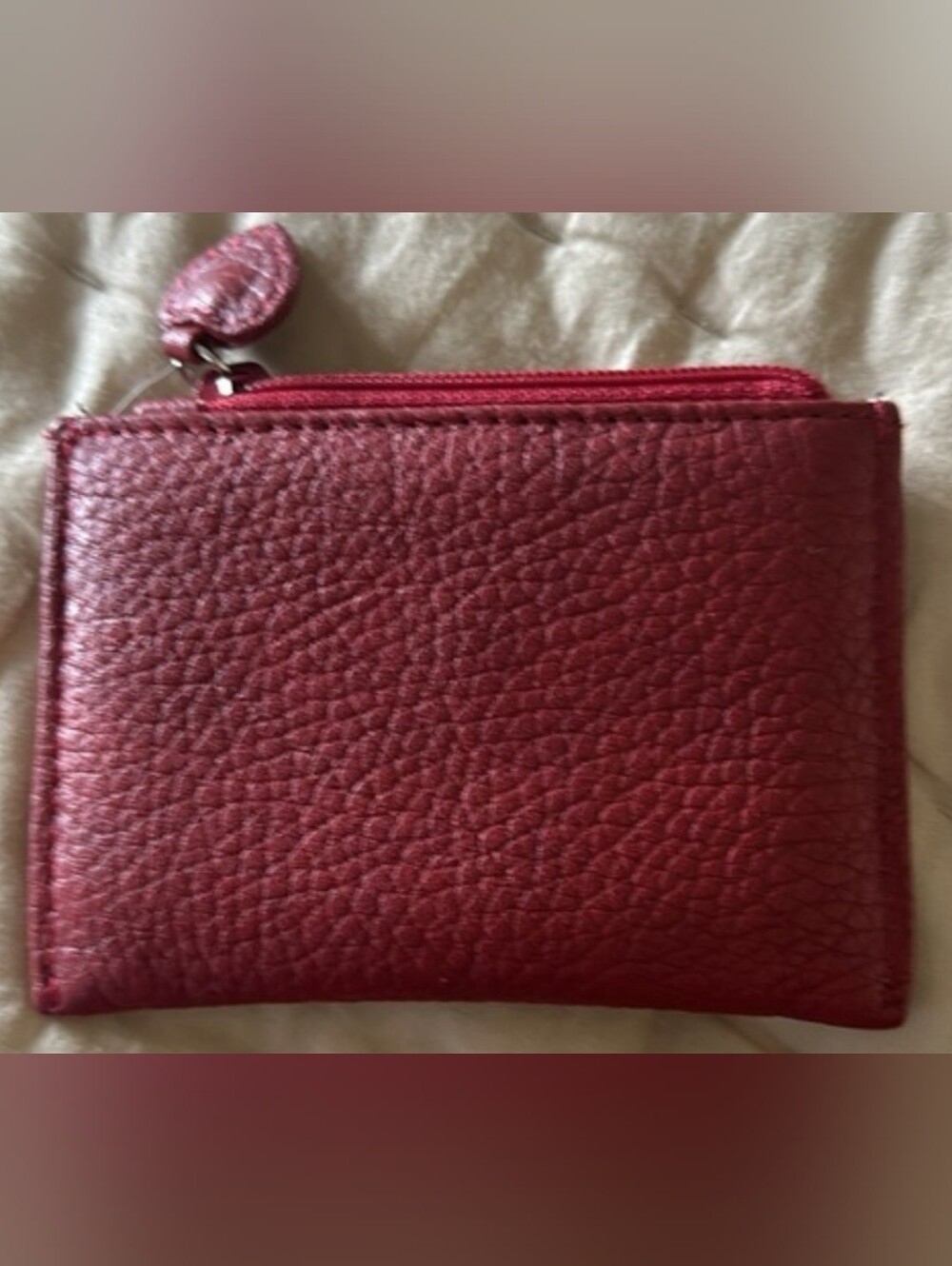 Brighton red coin purse card case - Picture 3 of 5